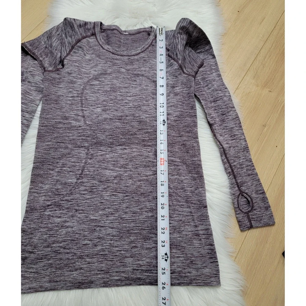 Lululemon Swiftly Tech Long Sleeve Shirt Women's Size 8 Heather Purple